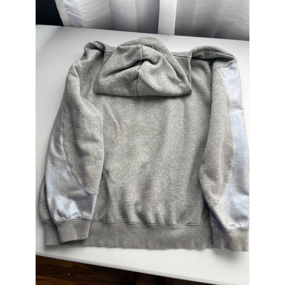 Nike Gray Hoodie Pullover Silver Accents Athleisure Sweatshirt Women's M - Picture 6 of 7